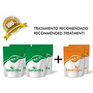 4 Sanavitta (30 capsules-450 mg) + 2 Sanacolon (30 capsules-750 mg) 6 Months